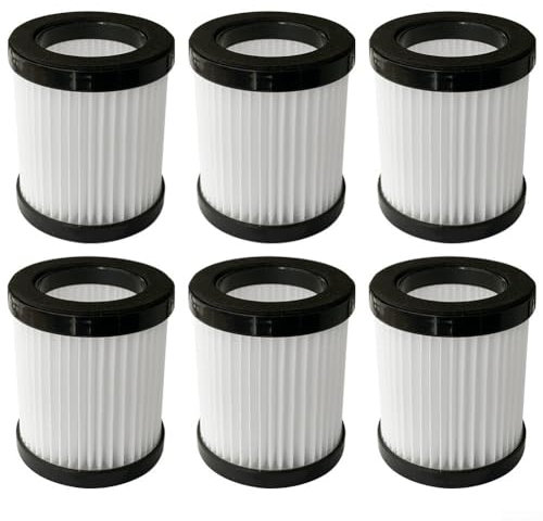 Filter passend für MOO-SOO X6 XL-618 Pro M8-PRO, Voweek VW-VC07 VW-VC08 Akku-Staubsauger, wiederverwendbare und waschbare Filter, 6 Stück