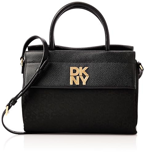 DKNY Damen Rosa Satchel Handtasche, Schwarz