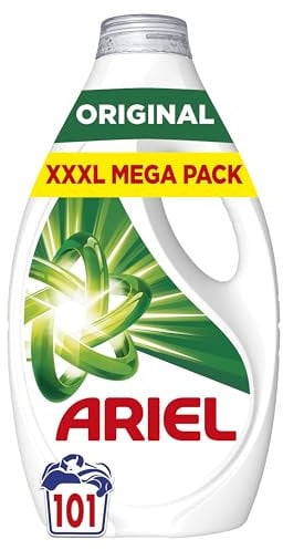 Ariel Washing Liquid Laundry Detergent, Clothes Washing Liquid, 101 Washes, Stain Remover for Clothes & Odour Removal In 1 Use, Brrrilliant Even In Cold & Short