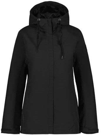 Icepeak Damen Outdoorjacke Funktionsjacke Kapuzenjacke Adenau, Farbe:Schwarz, Artikel:-990 schwarz, Größe:44