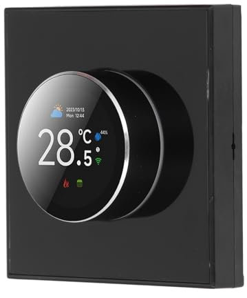 Smart Knob Thermostat, Zwei -Wege -Drehknopf, Sprachcontroller, WiFi, Leicht zu Programmieren, Fernbedienung, Farbbiente, Konsistenter Komfort, 95~240 VAC, mit Licht, für die