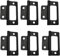6Pcs Flush Door Hinges 2 Inch Iron Flush Cupboard Hinges for Window Cabinets Closet Drawer Boxes, Black