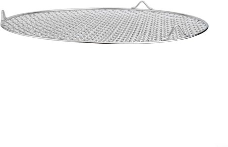 Grille de refroidissement ronde professionnelle en acier inoxydable 201 pour cuisson et grillades (35 cm)