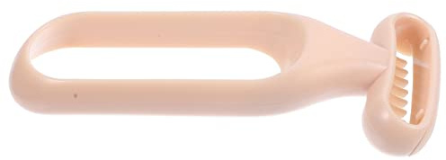 Weihnachten Geschenkideen Körperhaartrimmer für Frauen, Manuell, Beige | ABS und Kunststoff, Griffdesign mit Schutzklinge, Sanfte Rasur für Arme und Gesicht, Tägliche Anwendung