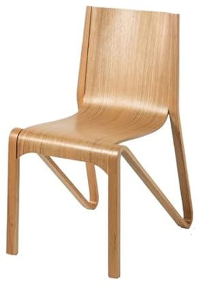 GLigeT Wohnzimmer Moderne Esszimmerstühle aus Holz Mid-Century, ohne Armlehnen, für Wohnzimmer, Küche, Schreibtisch (Natur)