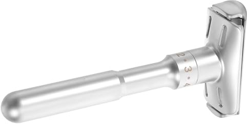 LOORGVEL Sicherheitsrasierer mit Manuellem Betrieb und Präzisem Design aus Zinklegierung T-förmiger für Herren für Tägliche Rasur und Unterwegs