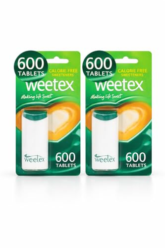 Sweetex Calorie Free Sweetener Tablets 1200 | Zero Calorie Sugar Substitute | Ideal Sugar Alternative for Hot & Cold Drinks | Vegetarian & Diabetic Friendly | Pocket Size Sweetener Tablets