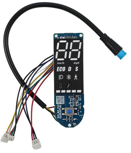 Armaturenbrett-Schalttafel, kompatibel mit Ninebot F20/F25/F30/F40 Scooter-Display-Ersatz, grüne Kunststoff-Steuerplatine 71 x 23 mm