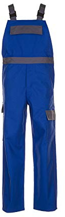 Planam 5230048 Major Protect Latzhose, Kornblau/Grau, Größe 48