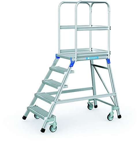 ZARGES Podesttreppe, einseitig 5 Stufen Z600