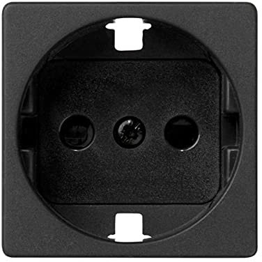 Simon -2700041-038 27 Play, tapa para la base de enchufe schuko con dispositivo de seguridad grafito