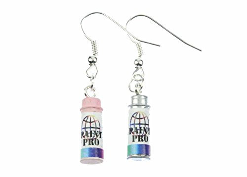 Miniblings Spraydose Ohrringe Hänger Dose Sprayer Farbdose Lack Graffiti Sprühen - Handmade Modeschmuck I Ohrhänger Ohrschmuck versilbert