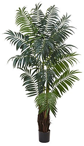 Nearly Natural 7.5ft. Bulb Areca Palm Tree