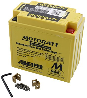 MOTOBATT Batterie 12 V 11 Ah (MB9U) [wartungsfrei & versiegelt] kompatibel mit Kawasaki GPZ 305 Unitrak Belt Drive EX305B 1984-1989