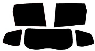 PSSC Pre Cut Rear Car Window Films for Dacia Duster 2010-Current 5% Very Dark Limo Tint