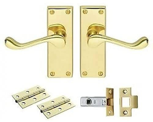 Carlisle Brass GK002EB/INTB Contract Victorian Scroll Latch Pack, 118 X 40 mm