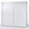 Stella Trading Eleganter Kleiderschrank mit viel Stauraum - Vielseitiger Schwebetürenschrank in Weiß, Bauchbinde Weiß - 215 x 210 x 58 cm (B/H/T)