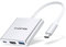 LENTION 3-in-1 USB-C Hub with Type C, USB 3.0, HDMI Compatible 2023-2016 MacBook Pro 13/14/15/16, New Mac Air/Surface, ChromeBook, More, Multiport Charging & Connecting Adapter - Silver (C14)