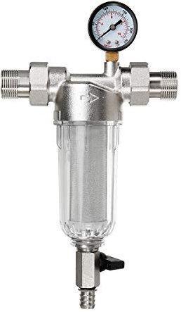 BouBou Prefiltro De 1 '' A 3/4 '' Purificador De Agua De Gran Caudal Grifo Descalcificador Prefiltro De Latón