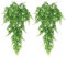 JPGhaha Hanging Artificial Plants Trailing Ferns 83cm 2 Pack Plastic Persian Rattan Fake Trailing Hanging Plant Faux Hanging Boston Ferns Flowers Vine Outdoor Wall Indoor Hanging Baskets