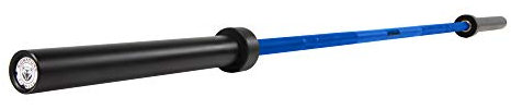 Signature Fitness Olympische Cerakote Langhantel – für Zuhause und gewerbliche Fitnessstudios, 190 K PSI Zugfestigkeit für bis zu 0,7 kg Kapazität, Blau (SF-CKOB7-BLU)