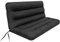 PillowPrim Sitzkissen für Hollywoodschaukel - Palettenkissen – Für Gartenfans – Mehr Komfort & Stil im Freien – Schwarz, Sitzbreite 120 cm