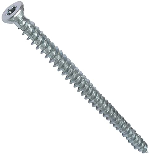 AERZETIX - C48386 - Lot de 50 Vis d'ancrage direct pour béton Ø7.5x112mm tête fraisée conique - à empreint étoile T30 - fixation directe sans cheville