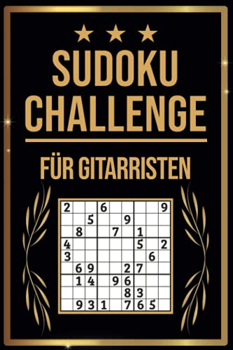 SUDOKU Challenge für Gitarristen: Sudoku Buch I 300 Rätsel inkl. Anleitungen & Lösungen I Leicht bis Schwer I A5 I Tolles Geschenk für Gitarristen