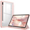 Fintie Hybrid Hülle für Samsung Galaxy Tab S8 11 Zoll 2022 /S7 11 Zoll 2020 - Stoßfeste Abdeckung mit Transparent Klar Hartschalen Rückseite Schutzhülle, Roségold