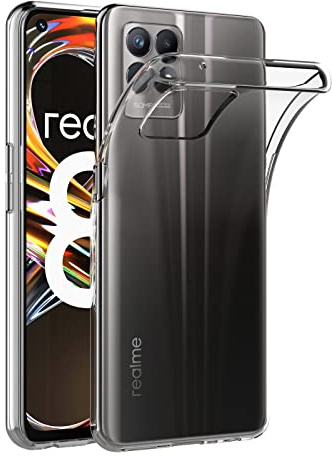 AICEK Hülle Kompatibel mit Realme 8i, Transparent Silikon Handyhülle für Realme 8i Hülle TPU Schutzhülle Bumper Crystal Clear Case