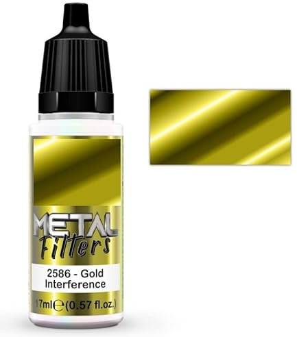 Green Stuff World Metal Filter Interference Paints Hobby Metallic Model Paints 17ml (Gold)