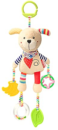 Activity Spieltier Baby - Niedliche Plüschtier Rassel Mit Glocke Und Haken, Hängendes Tier Spielzeug Für Kinderwagen, Lernspielzeug Für Neugeborene Und Kleinkinder 0-12 Monate