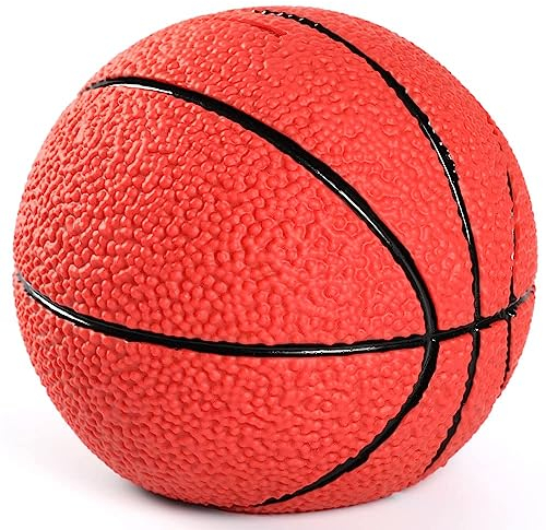 H&W Basketball Sparschwein für Jungen,Bruchsichere Spardose,Große Basketball Sport Themen Sparbüchse für Kinder,Beste Münzbank Weihnachts Geburtstagsgeschenke für Mädchen