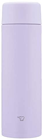 Zojirushi SM-ZB48-VM Water Bottle, Seamless 16.9 fl oz (480 ml), Screw, Stainless Steel Mug, Lilac Purple, Integrated Sink and Washer, Easy to Clean, 2 Pieces Only