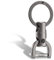 KeyUnity Llavero giratorio KM13 con grillete de anillo en D, organizador de llaves giratorio de titanio