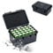KIWIFOTOS Battery Organizer for 21700, Hard Battery Storage Holder Case with Water Resistance, 24 Slots Battery with Lock Hole, Shockproof Battery Container