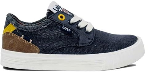 Lois Zapatillas Lona Azul Marino Sneakers Cierre de Cordones - 38
