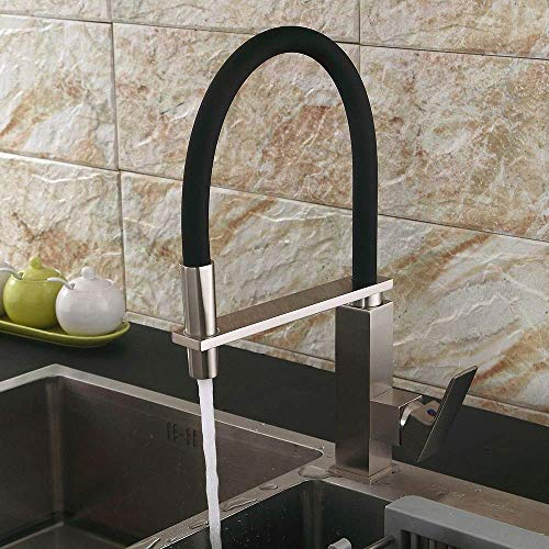 Küchen-Mischbatterien Hebel-Waschtischarmaturen Giraffen-Waschtischarmatur mit schwenkbarem Auslauf Zeichnung Küchenarmatur im europäischen Stil Retro-Kaltwärmehähne drehen Spfaucet good