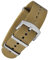 BOMBFROG NATO Strap Uhrenarmband 20mm Nylon khaki, Dornenschließe silber, Uhrenarmband Nato (20 mm, Khaki - Dornenschließe silber)