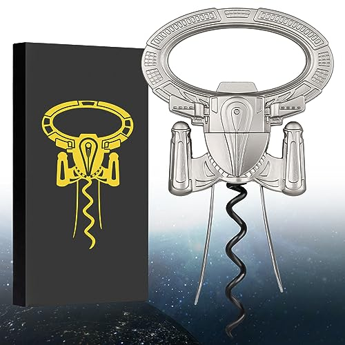 LKKCHER Ah So Ouvre-bouteille pour Bouteilles Vintage, Tire Bouchon de Vin Vieux, Cadeau Anniversaire Homme, Décapsuleur de Bière, Tire-bouchon à deux Dents, Tire-bouchon Ami du Sommelier, Gris Perle