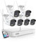 ZOSI 4MP WLAN Überwachungskamera Set Aussen, 6X WiFi Kamera Outdoor Set, 8CH 2.5K NVR mit 2TB Festplatte, Intelligente Nachtsicht, Personen- und Fahrzeugerkennung, Spotlight Warnung