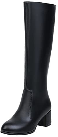 Stivali Alti Donna per Polpacci Larghi Stivaletti da Donna Motociclista Stivali Estivi Donna Morbidi Traforati Stivali Donna Invernali Nero Zip Stivali di Espadrillas Donna Zeppa Lacci f-A 42