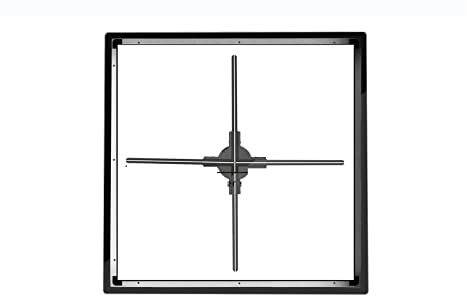 KOZWAY Ventilador de Holograma 3D la luz del Ventilador LED del Holograma 3D rebordea la Fan olográfica del Ojo Desnudo con Las Gotas de la aleación de Aluminio 624