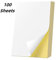 Universal Etiketten, 100 Stück 210 x 297 mm Weiß Selbstklebend Bedruckbar, A4 Bogen Labels/Haftetiketten Aufklebe für Laser/Inkjet Drucker (1 Stück/Blatt)