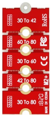 ZEZEFUFU M.2 Disc Extension Bracket M.2 NGFF NVMe SSD 2230 2242 2260 to 2280 Length Extend Adapter Plate