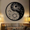 YOUSHIHUI Yin und Yang Symbol Vinyl Wandtattoo Schlafzimmer Sonne Mond Buddhistischer Stern Tag & Nacht Wandaufkleber Dekoration Firma Selbstklebend 57x57cm