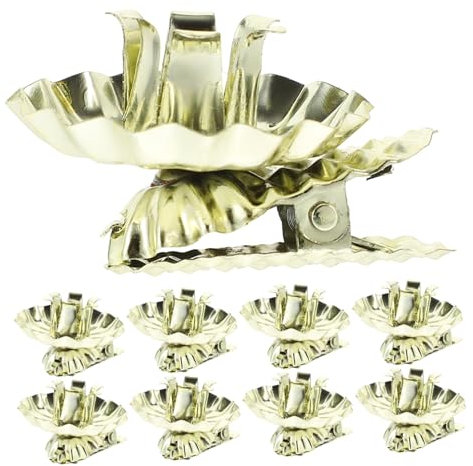 CONGARTENO Weihnachtskerzenhalter-Clip 10er-Pack Eisen-kerzenhalter-Clip Zum Anklipsen Von Kerzenhaltern Für Weihnachtsbaumdekorationen