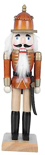 CAXUSD Wooden Nutcracker Ornaments Large Soldiers Christmas Decorations for Desktop