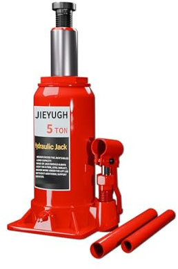 JIEYUGH Vertikaler hydraulischer Wagenheber aus legiertem Stahl, vertikaler Wagenheber am Fahrzeug, Wagenheber für die Industrie für die Garage (10T)