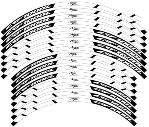 Adesivi cerchi Adesivo Per Cerchioni Da 21'' E 18'', Adesivo Per Mozzo Motocross, Riflettente, Impermeabile, Accessori Per H&onda Africa Twin CRF1000L Crf 1000 L Adesivo riflettente(Colore 3)
